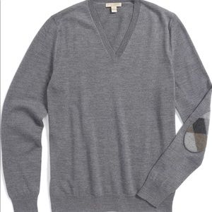 Burberry Brit Dockley Merino Wool V-Neck Sweater
